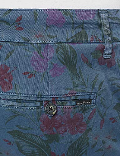 Pepe Jeans MC Queen Short Floral Bañador, Azul (Blue 551), 42 (Talla del Fabricante: 31) para Hombre