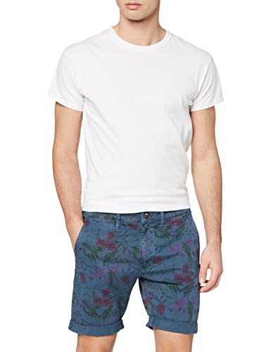 Pepe Jeans MC Queen Short Floral Bañador, Azul (Blue 551), 42 (Talla del Fabricante: 31) para Hombre