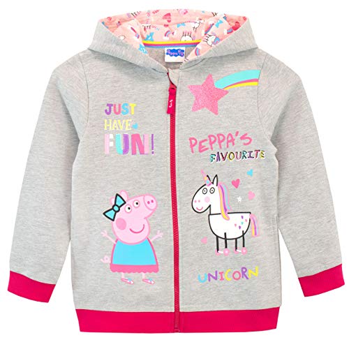 Peppa Pig Conjunto de Sudadera con Capucha y Leggings para Niñas Unicornio Multicolor 3-4 Años