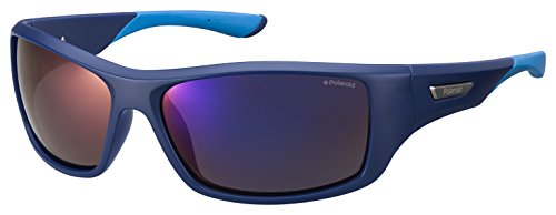 Polaroid PLD 7013/S 5X ZX9 gafas de sol, Azul (Bluette Azure/Grey Grey Speckled Blue Pz), 63 para Hombre