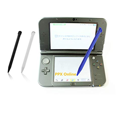 PPX 3 Piezas de Punteros stylus Lapices para Nueva Nintendo 3DS XL, New 3DS LL,negro, blanco, azul