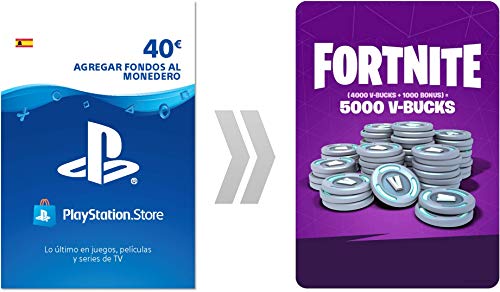 PSN Credito para Fortnite  5000 V-Bucks | Código de descarga PS4 - Cuenta española