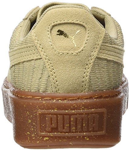 Puma Basket Platform OW, Zapatillas para Mujer, Beige (Safari-Safari-Whisper White), 41 EU