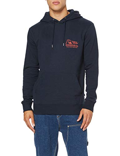 Quiksilver Daily Wax - Sudadera con Capucha para Hombre Sudadera con Capucha, Hombre, Sky Captain, M