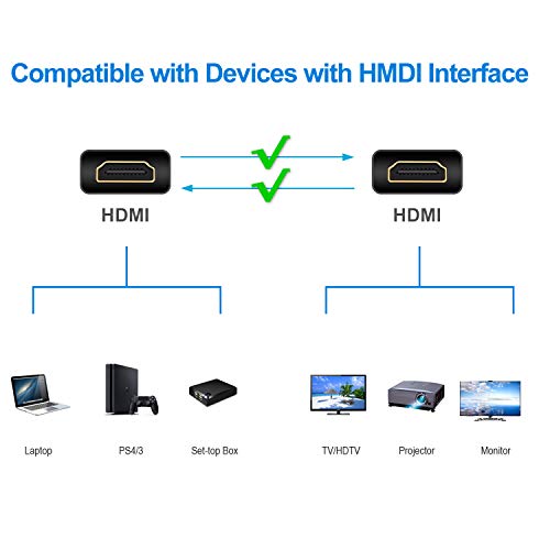 Rankie Cable HDMI de Alta Velocidad, Soporta Ethernet, 3D, Vídeo 4K y ARC, 1,8 m, Negro