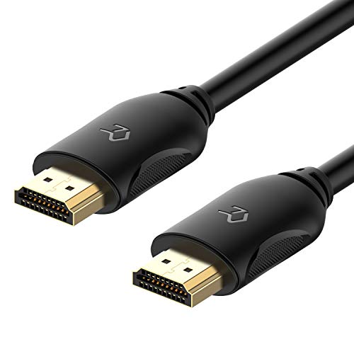 Rankie Cable HDMI de Alta Velocidad, Soporta Ethernet, 3D, Vídeo 4K y ARC, 1,8 m, Negro