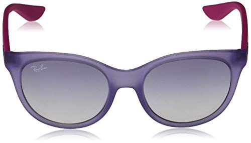 Ray-Ban 0rj9068s Lentes oscuros, Goma Transparente Violeta/Transparente Degradado Azul Claro, 47 para Niñas