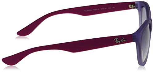 Ray-Ban 0rj9068s Lentes oscuros, Goma Transparente Violeta/Transparente Degradado Azul Claro, 47 para Niñas