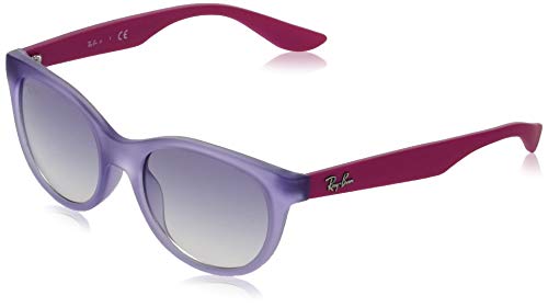 Ray-Ban 0rj9068s Lentes oscuros, Goma Transparente Violeta/Transparente Degradado Azul Claro, 47 para Niñas