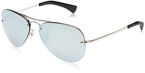 Ray-Ban 3449 Gafas de sol, Silver, 59 para Hombre