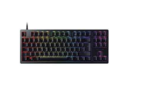 Razer Huntsman Tournament Edition Teclado con teclas opto-mecánicas , accionamiento óptico, barra estabilizadora de teclas, durabilidad inigualable, Synapse 3 - US Layout, Negro