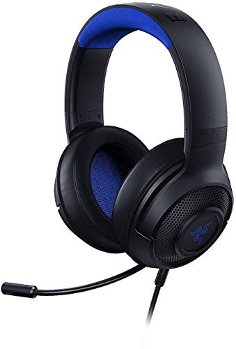 Razer Kraken X para Consolas Auriculares Gaming Ultraligero para PC, Mac, PS4, Xbox One & Switch con sonido Envolvente 7.1, Controles en los Auriculares, Negro