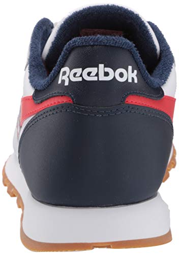 Reebok Classic Leather, Zapatillas Deportivas. para Hombre, Blanco Collegiate Navy Radiant Red, 40 EU