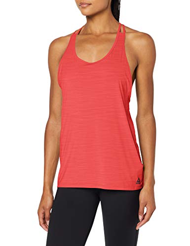 Reebok Os AC Tank Camiseta Sin Mangas, Mujer, Rebel Red, XS