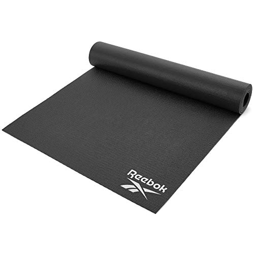 Reebok RAYG-11022BK Esterilla de Yoga, Negro, 173 x 61 x 0.4 cm