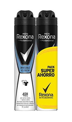 Rexona - Desodorante Antitranspirante Invisible Ice Fresh - Pack Ahorro de 2 x 200 ml