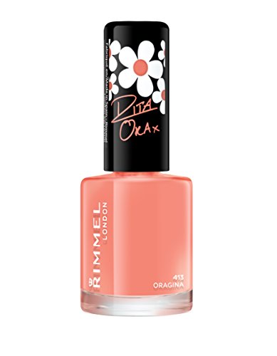 Rimmel London 60 segundos Shine Súper Rita Ora Summer Shades Esmalte de Uñas, Oragina un oscuro Naranja