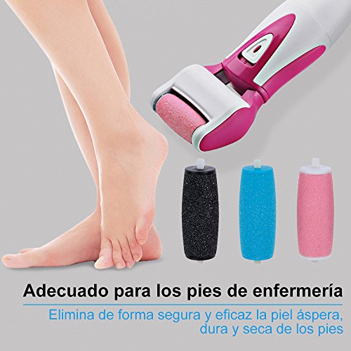 Rovtop 6x Removedor de piel dura Reemplazo grueso Rodillos Cabezales para Scholl Velvet Smooth Express