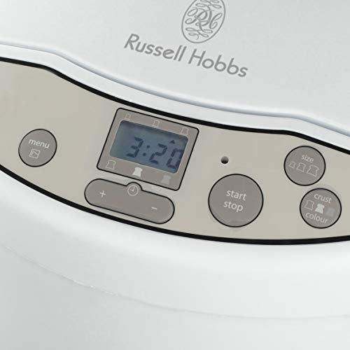 Russell Hobbs Classics - Panificadora (660 W, Digital, 12 Funciones, Capacidad de 1kg, Blanco) - ref. 18036-56