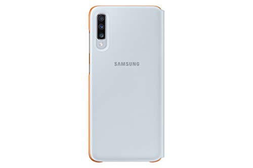 Samsung EF-WA705 Funda billetera para teléfono Galaxy A70, Blanco