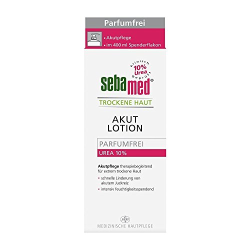 Sebamed Loción para piel seca, 10% de urea, sin perfume, loción hidratante con aceite de almendras dulces para hombres y mujeres, alivia notablemente los picores y ayuda a suavizar la piel muy seca