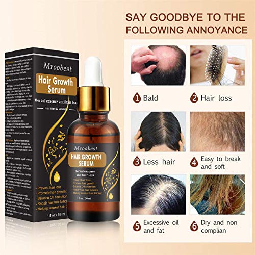 Serum Cabello, Hair Serum, Hair Growth Serum, Tratamiento para el Cabello, Anti Caida Cabello, Tratamiento para la pérdida de cabello fortalece las raíces del cabello, Crece Pelo para Hombre y Mujer