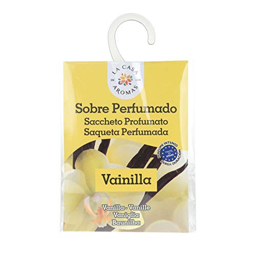 Set de 12 Sobres Perfumados, Bolsitas Aromáticas de Vainilla, Saquitos para el Armario, Cajón, Ropa de Bebé, Zapatero, Maleta