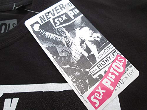 Sex Pistols Camiseta God Save The Queen T-Shirt Música Rock - Oficial (Large)