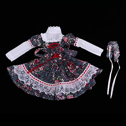 Sharplace Lindo Traje Corto con Headwear Figura Femenina Banda de Cabeza para 60cm Muñecas Fiesta de Noche Lolita - #3