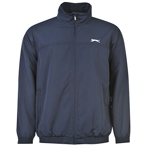 Slazenger - Chándal para hombre (manga larga, cierre con cremallera), azul marino, small