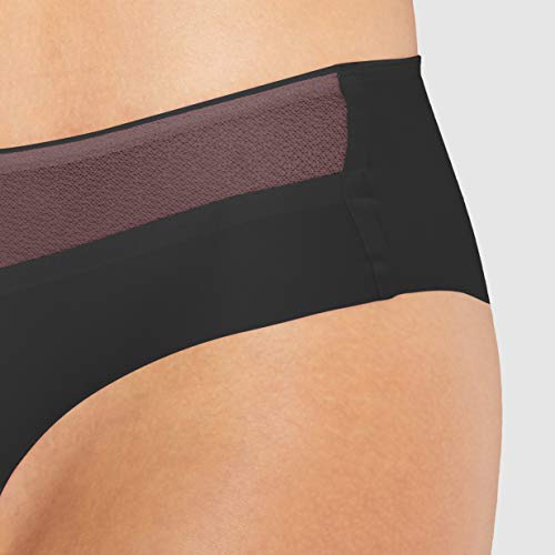 Sloggi Oxygene Infinite Hipster Ropa Interior, Negro, M para Mujer