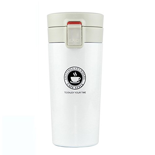 SLOSH Taza Termica Cafe Vaso Termo Termico Viaje Blanco