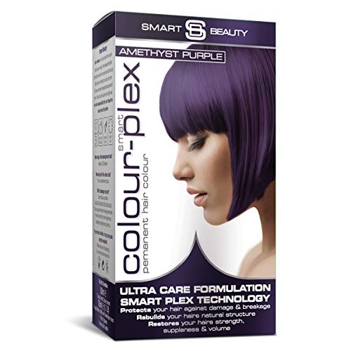 Smart Beauty Tinte de Pelo Permanente, Larga Duración Moda Color con Nutritivo Nio-Active Plex Tratamiento Capilar, 150ML - Ametista Violeta, 150 Milliliters