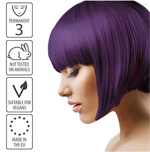 Smart Beauty Tinte de Pelo Permanente, Larga Duración Moda Color con Nutritivo Nio-Active Plex Tratamiento Capilar, 150ML - Ametista Violeta, 150 Milliliters