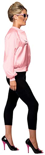 Smiffy's 28385, Chaqueta de Mujer para Grease, Rosa, M (12-14 UK)