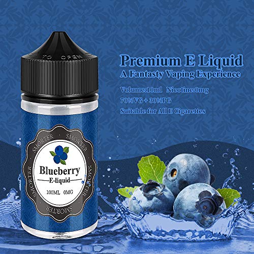 Smorter 100mlx4 Vape Liquid Premium Ecig Vape Juice E Juice Juicy Flavors 70/30 Eliquid Watermelon Blueberry Ice Mint Grosella negra para cigarrillo electrónico Vape Pen Mod Starter Kit Sin nicotina