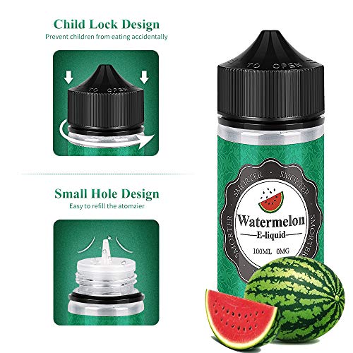 Smorter 100mlx4 Vape Liquid Premium Ecig Vape Juice E Juice Juicy Flavors 70/30 Eliquid Watermelon Blueberry Ice Mint Grosella negra para cigarrillo electrónico Vape Pen Mod Starter Kit Sin nicotina