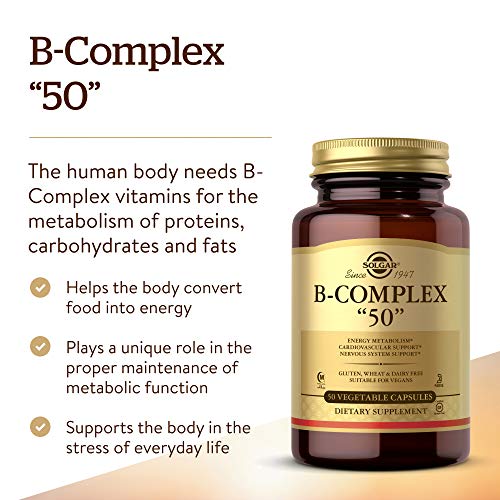 Solgar Vitamina B-Complex ''50'' Cápsulas vegetales - Envase de 50