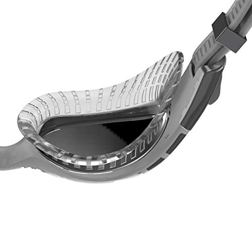 Speedo Futura Biofuse Mirror Flexiseal Goggle Swimming, Unisex-Adult, Cool Grey/White/Silver, One Size