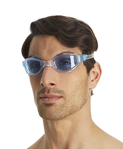 Speedo Futura Plus Gafas anticloro, Unisex, Transparente/Azul, Talla Única