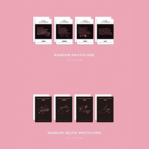 Square Up [ BLACK Ver. ] - BLACKPINK 1st Mini Album CD + Photo Book + Lyrics Book + Postcard + Photocard + FREE GIFT / K-POP Sealed.