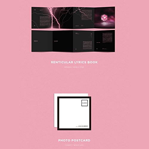 Square Up [ BLACK Ver. ] - BLACKPINK 1st Mini Album CD + Photo Book + Lyrics Book + Postcard + Photocard + FREE GIFT / K-POP Sealed.