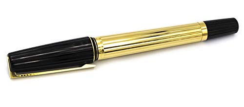 S.T Dupont Stylo plume noire et or 24 carats – M