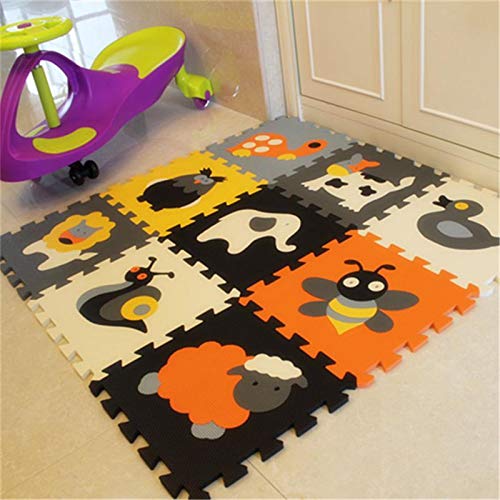 Stephen Play Mats - Children's Soft Developing Crawling Rugs,Baby Play Puzzle Number/Letter/Cartoon eva Foam Mat,Pad Floor for Baby Games 30 * 30 * 1cm - by 1 PCs