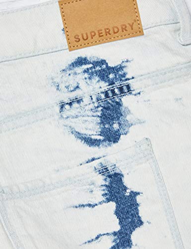 Superdry Cut-Off Short Pantalones Cortos, Azul (Light Indigo Acid 3gj), 52 (Talla del Fabricante: 34) para Mujer