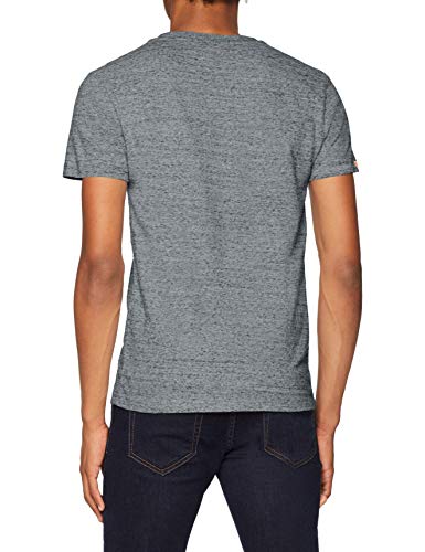 Superdry O L Vintage Emb S/s Vee tee Camiseta de Tirantes, Gris (Flint Steel Grit A3z), M para Hombre