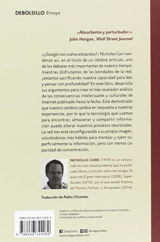 Superficiales: ¿Qué está haciendo Internet con nuestras mentes? (Ensayo | Actualidad)