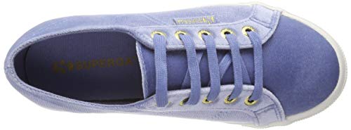 Superga 2730-velvetchenillew, Zapatillas de Gimnasia para Mujer, Azul (Blue Sky 129), 39 EU