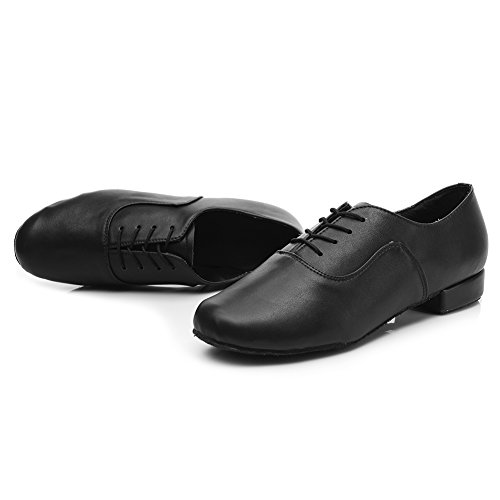 SWDZM Calzado de danza para hombre / estándar cuero latinos zapatos de baile modelo 704 44 EU