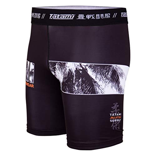 Tatami Fightwear Tropic Vale Tudo - Pantalones cortos, color negro Negro Negro ( L